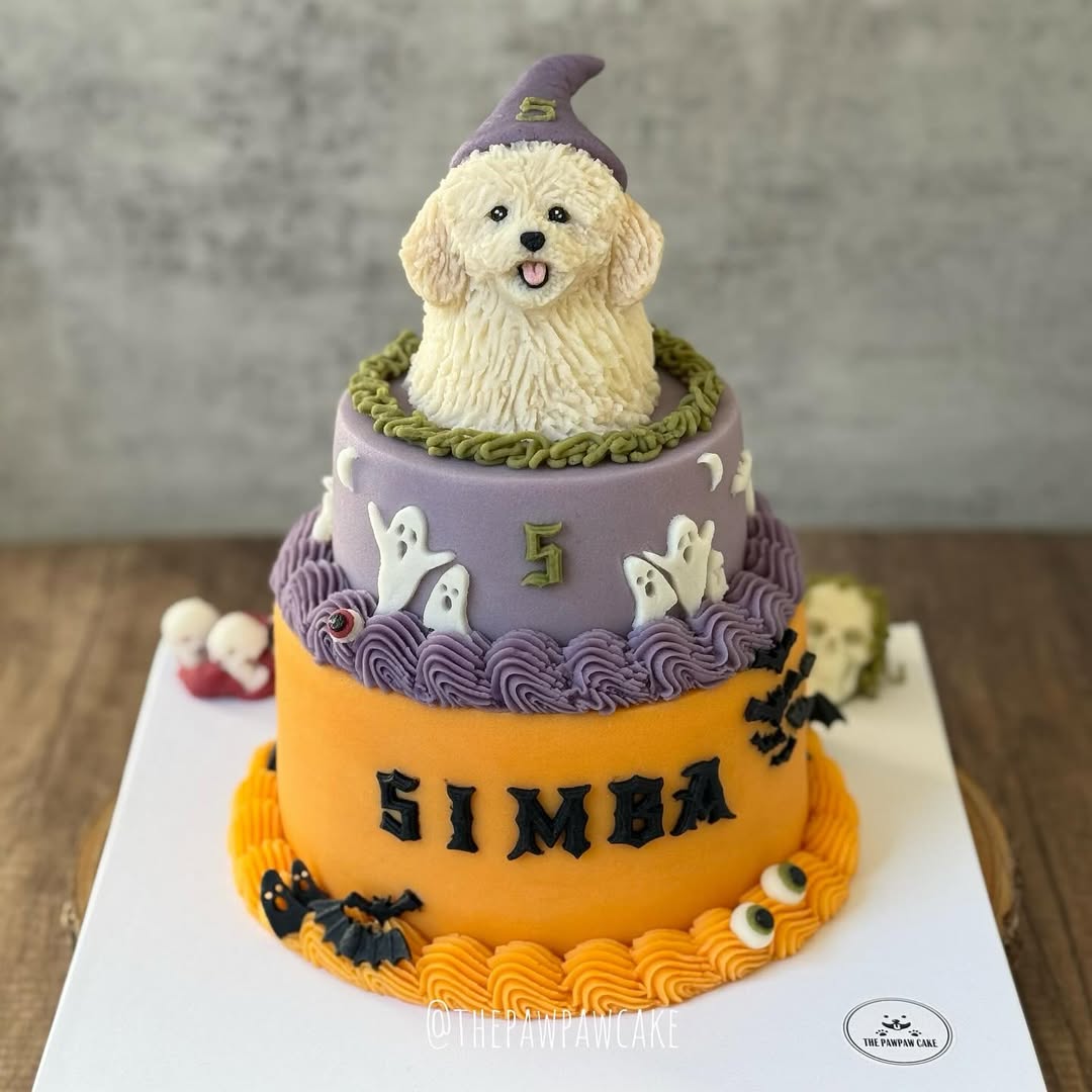 Elaborate tiered celebration cake